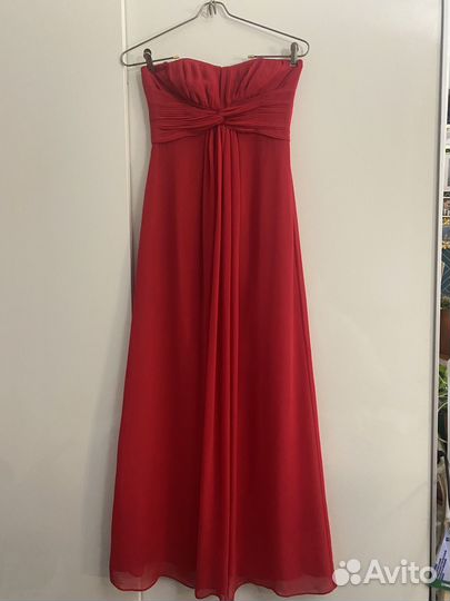 Вечернее платье 42 44 красное
