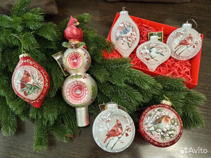 Елочные игрушки стекло новые