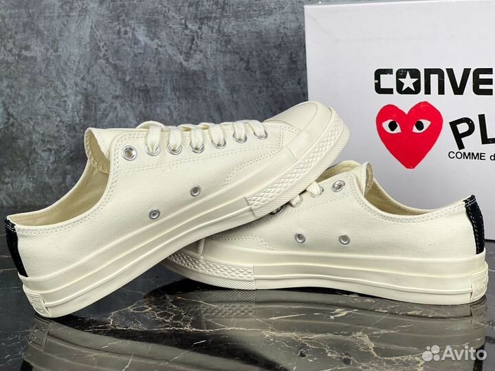 Converse Comme des Garcons Play White Low