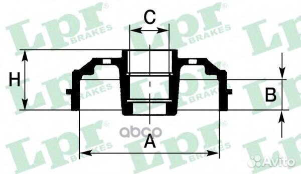 Барабан тормозной задн mazda: 626 III 87-92, 62