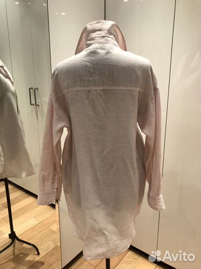 Платье рубашка, лён