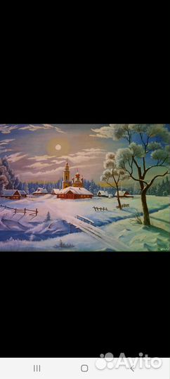 Картина маслом на холсте пейзаж