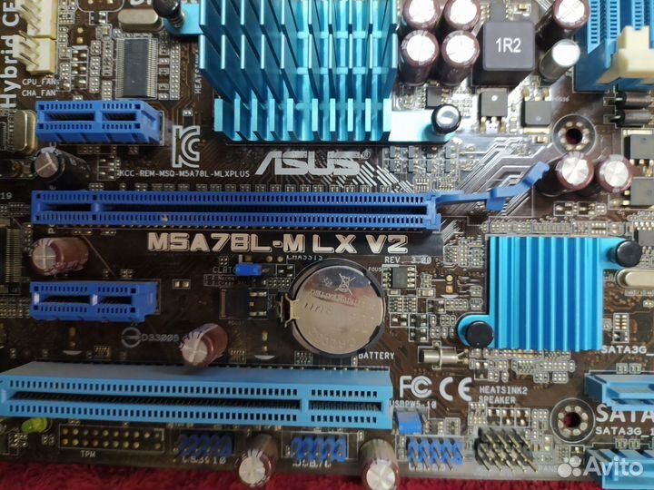 Мат. плата с CPU AMD 265, asus M5A78L-M LX V2