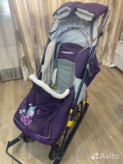 Детские санки коляска ника