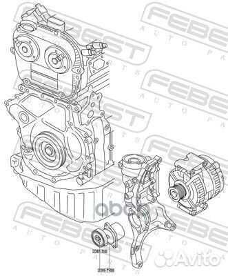 Натяжитель ремня 2390tigii Febest
