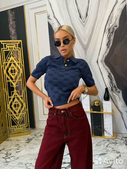 Яркое поло Gucci