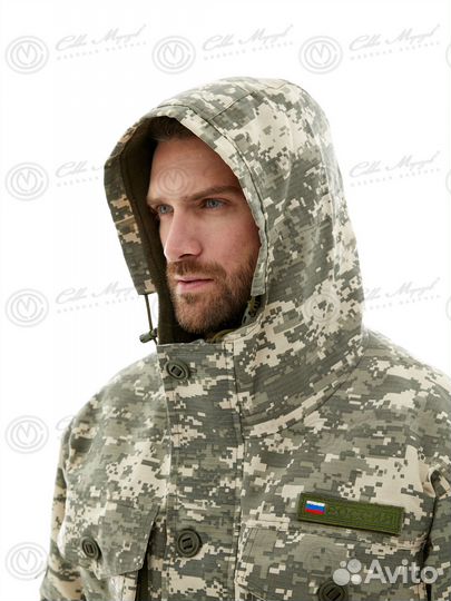 Костюм горка 8 деми Серый пиксель / Rip - Stop