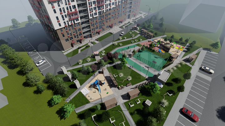 2-к. квартира, 69,6 м², 8/16 эт.