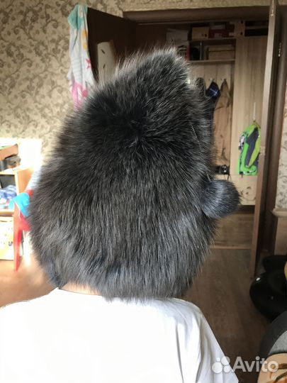 Шапка зимняя натуральный мех песца