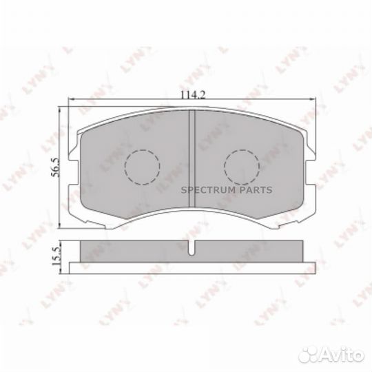 Колодки тормозные дисковые перед lynxauto BD5503