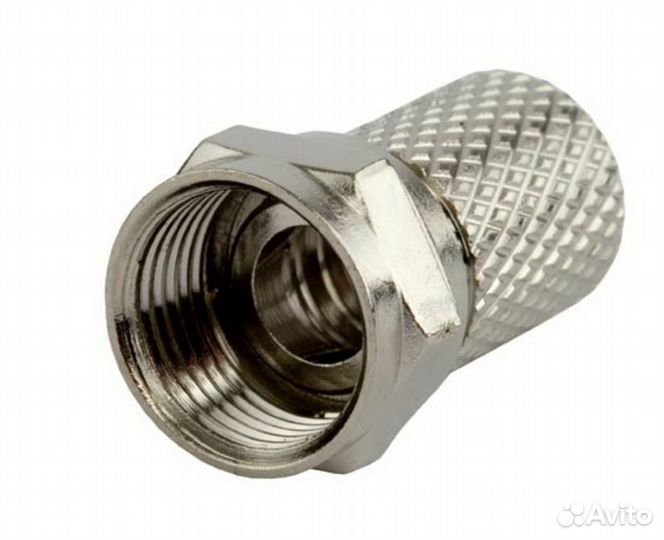 F штекер, на кабель RG6U F разъем RG-6, резьбовой