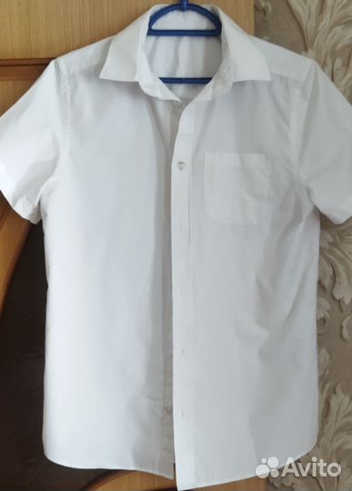 Рубашка белая школьная для мальчика