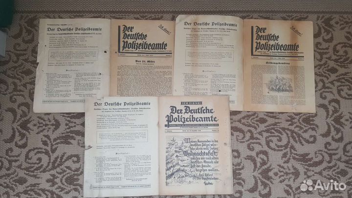 Журналы Die Deutsche Polizeibeamte Германия 30-е г