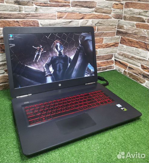 Игровой ноутбук hp omen 17 4k/i7/1060 6гб/16озу
