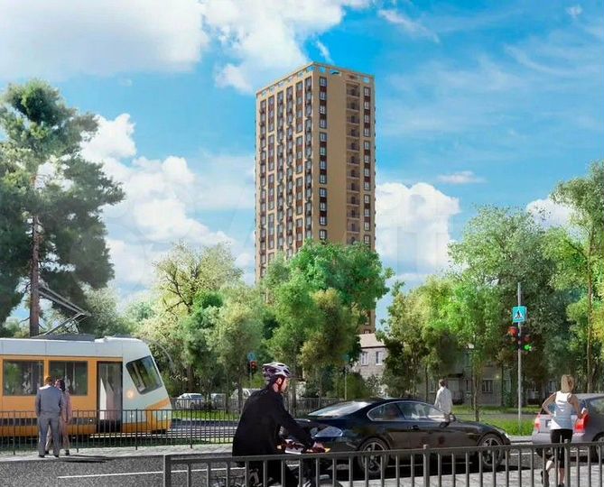 2-к. квартира, 57,1 м², 21/23 эт.