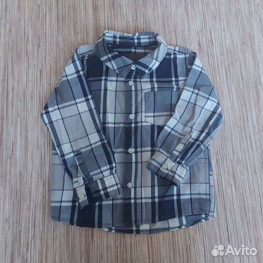 Рубашка H&M, 12-18 месяцев