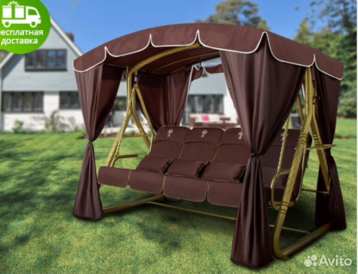 Беседка садовая шатер качели для дома и дачи