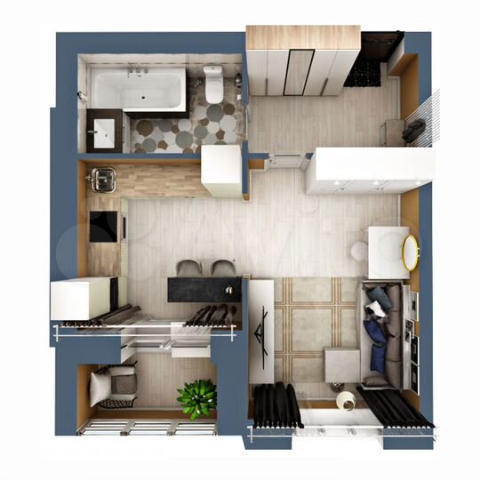 1-к. квартира, 35 м², 5/5 эт.