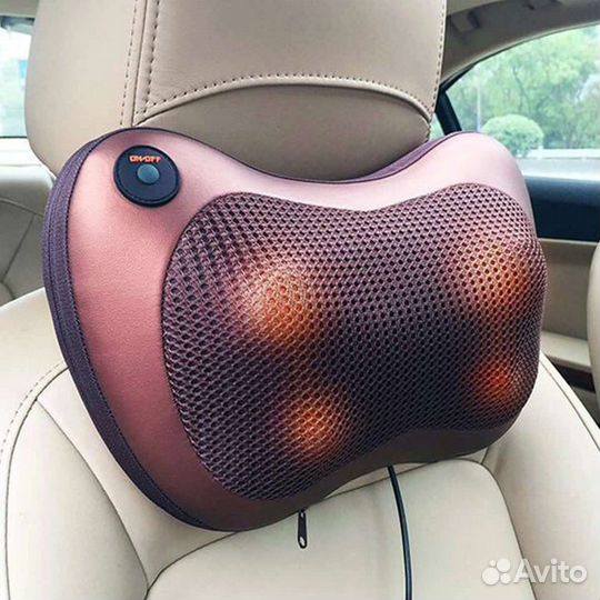 Массажная подушка 8 роликов электрическая для авто