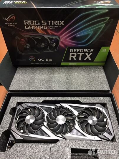 Видеокарта RTX 3070 Asus Rog Strix