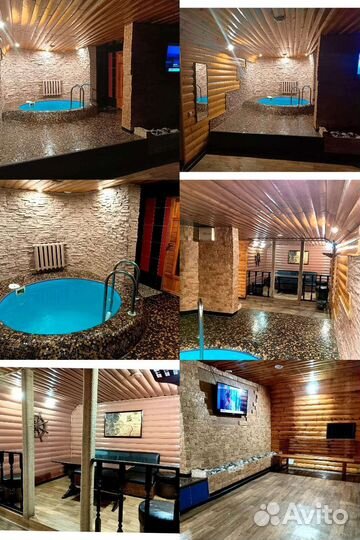 Баня сауна с бассейном