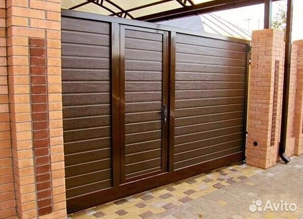 Откатные ворота с установкой