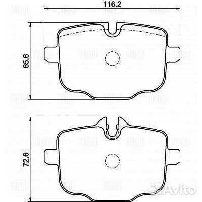 Колодки торм. для а / м bmw 5 (g30) (16) / 7 (g11)