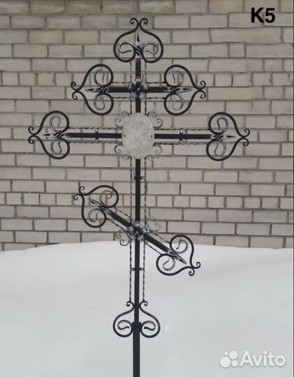 Кованый крест на могилу К5