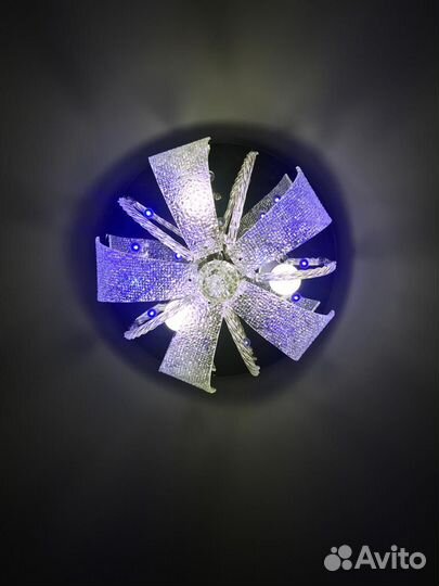 Люстра потолочная светодиодная с пультом