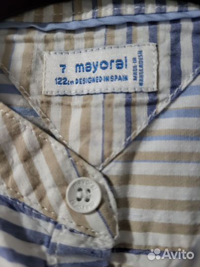 Рубашка для мальчика 122 mayoral