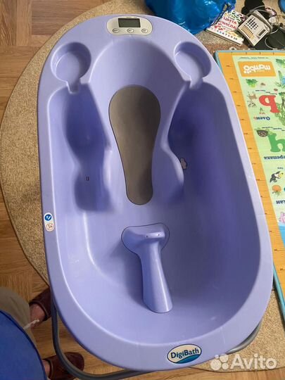 Детская ванночка с весами и термометром DigiBath