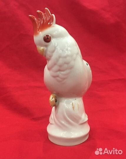 Статуэтка фарфоровая. Попугай. СССР