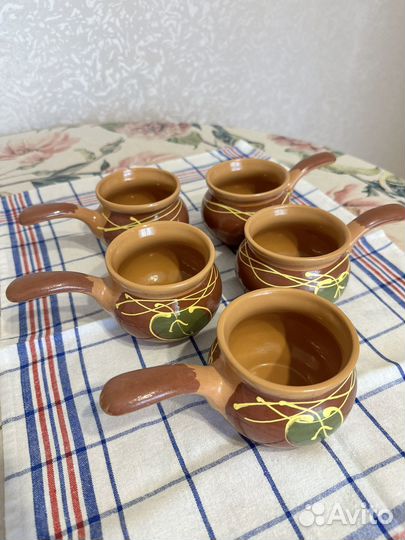 Кокотницы глиняные 5 шт