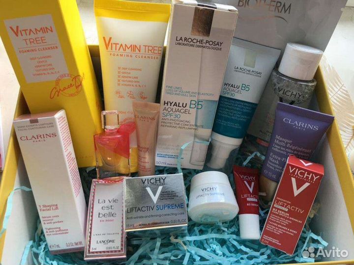 Vichy,la Roche posay,Clarins набор для лица