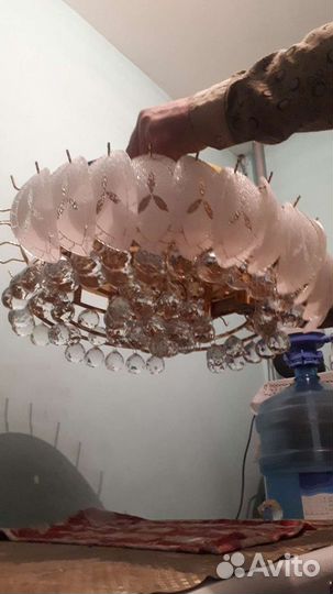 Люстра хрустальная потолочная