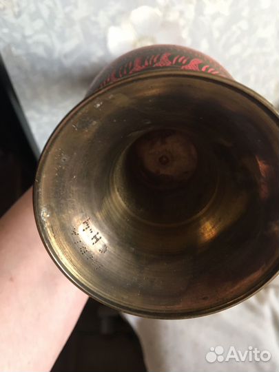 Ваза индия СССР латунь