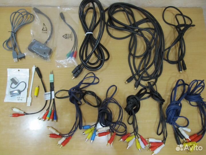 Hdmi,AV- тюльпаны,S-video,USB-microusb кабель и др