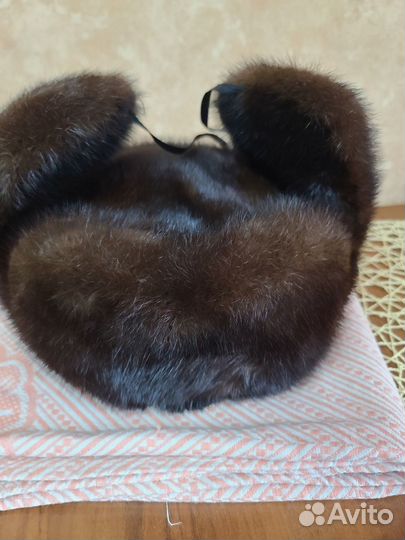 Норковая шапка мужская новая 58