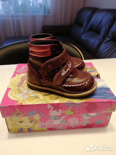 Ботинки для девочки 21 размер 13 см