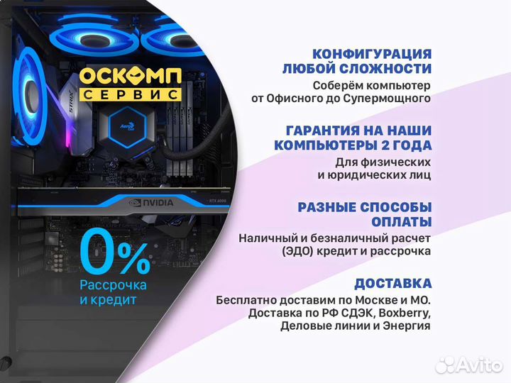 Игровой компьютер Intel Core i5-12400F / RTX 4060