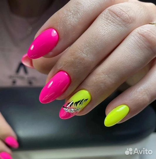 Маникюр, покрытие гель лака, наращивание