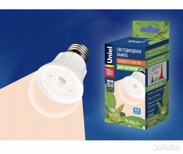 Фитолампы светодиодные для рассады и растений