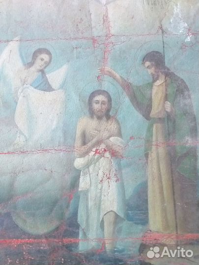 Икона Богоявление Господне и Казанская Б.М