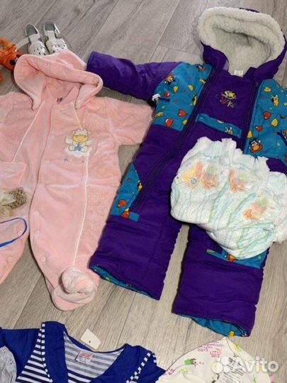 Вещи пакетом на девочку до 1 года