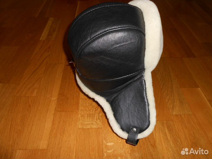 Шапка мужская рр.56 натур.кожа, нат.мех