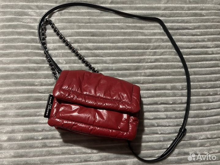 Marc Jacobs The mini pillow bag в винном цвете