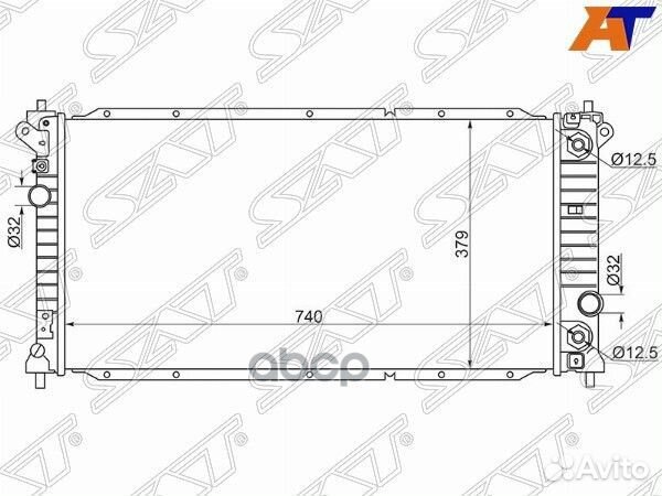Радиатор SsangYong Actyon 11- SY0005 Sat