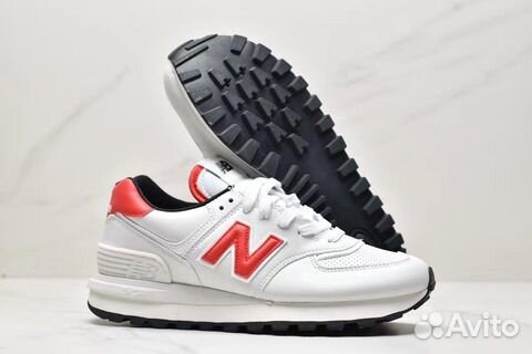 New Balance 574 White-Red (39р)