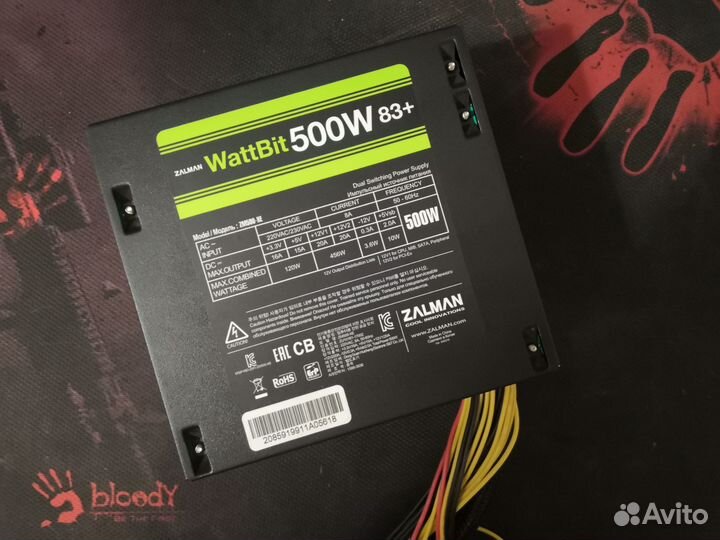 Блок питания Zalman ZM500-Xe 500w, 83+,пломба