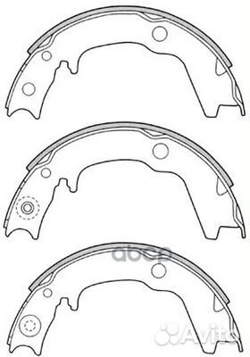 Колодки ст.тормоза mitsubishi lancer 01/outlan